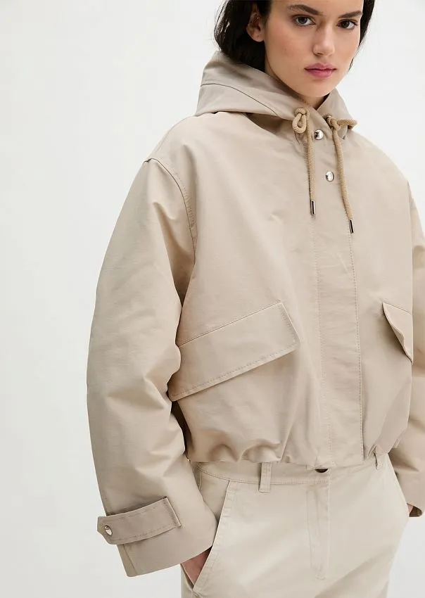 Куртка с капюшоном из хлопкового канваса
 Marc o'Polo - фото 4