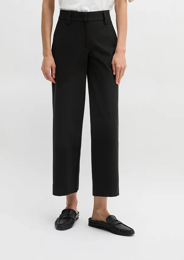 Широкие брюки из трикотажа интерлок