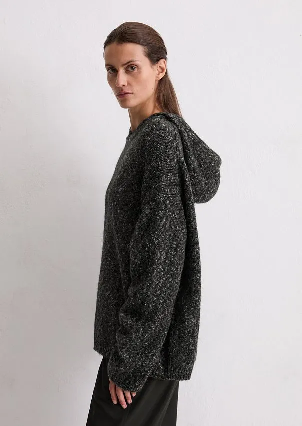 Трикотажное худи из смесовой шерсти альпаки Marc o'Polo - фото 5