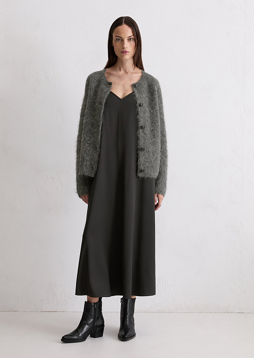 Кардиган из смесовой шерсти альпака