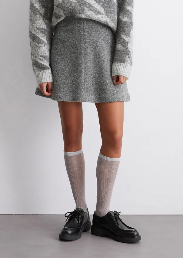 Мини-юбка из смесовой шерсти
