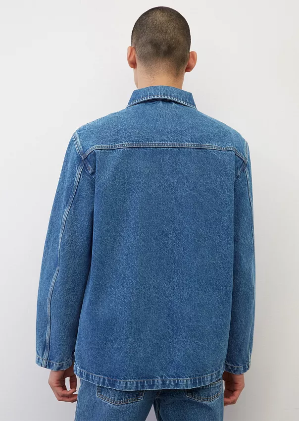 Джинсовая куртка свободного кроя