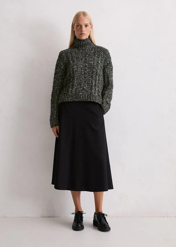 Мягкий свитер в косичку из смеси альпаки, хлопка и мериносовой шерсти Marc o'Polo - фото 3