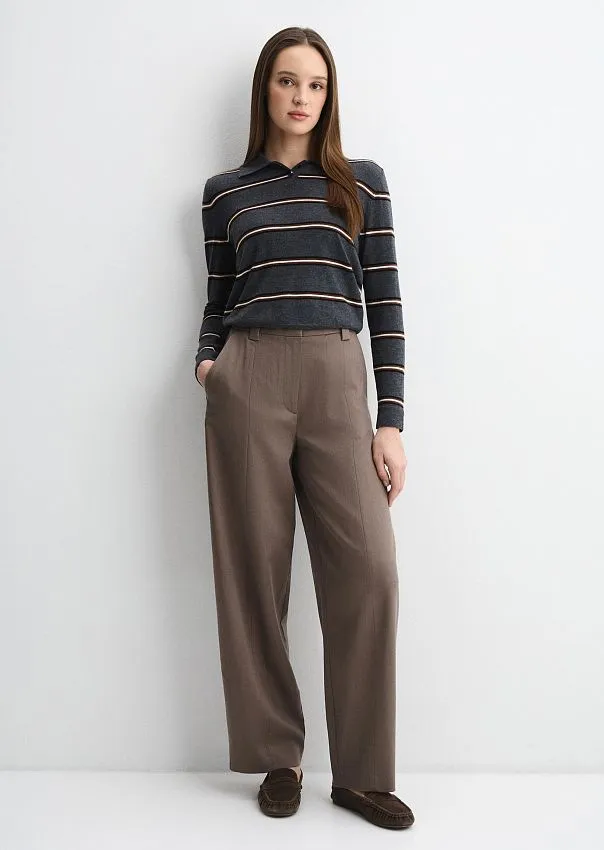 Брюки широкие из лиоцелла