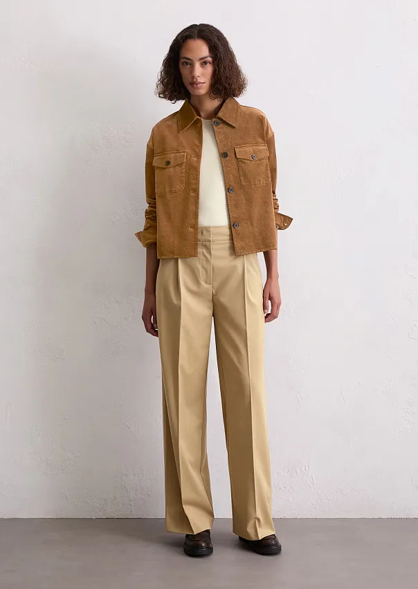 Широкие брюки из смесовой шерсти Marc o'Polo - фото 1