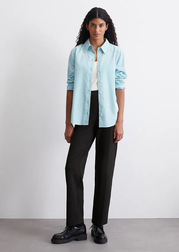 Вельветовая рубашка из органического хлопка и лиоцелла