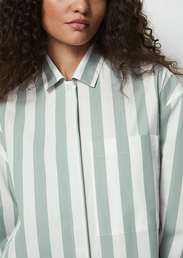 Рубашка из эластичного поплина