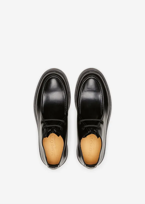 Дерби из натуральной кожи