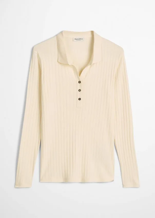 Поло с длинным рукавом из хлопка и модала
 Marc o'Polo - фото 6