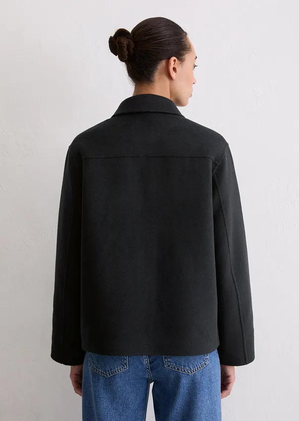 Куртка-рубашка из смесовой шерсти