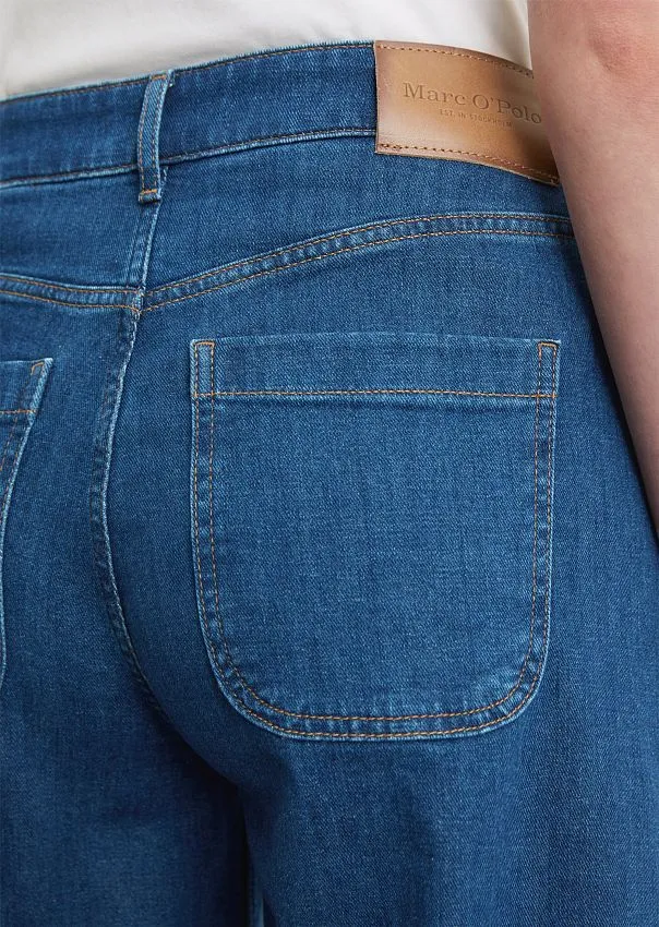Широкие джинсы из смесового хлопка Marc o'Polo - фото 4