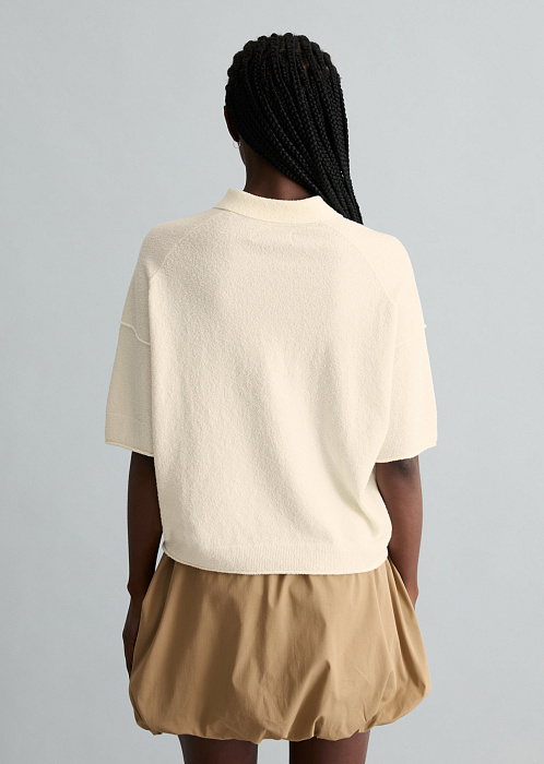 Поло из смесового хлопка 