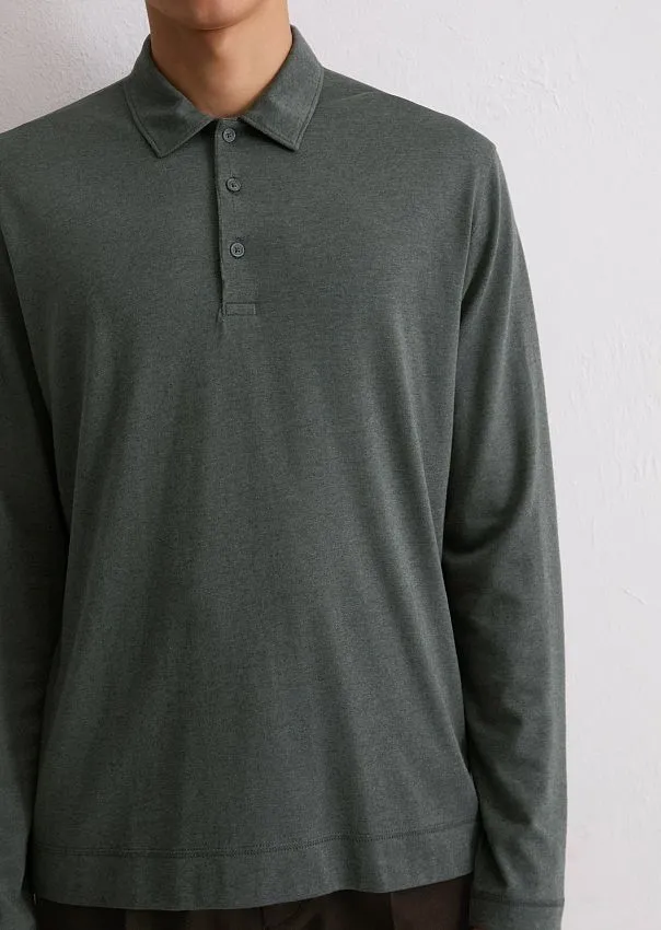 Поло с длинными рукавами Marc o'Polo - фото 4