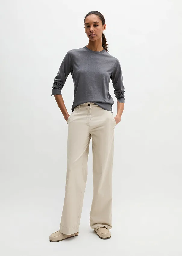 Лонгслив из смеси лиоцелла и хлопка