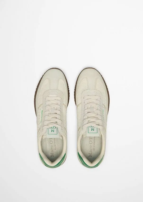 Кеды из натуральной замши и сетки