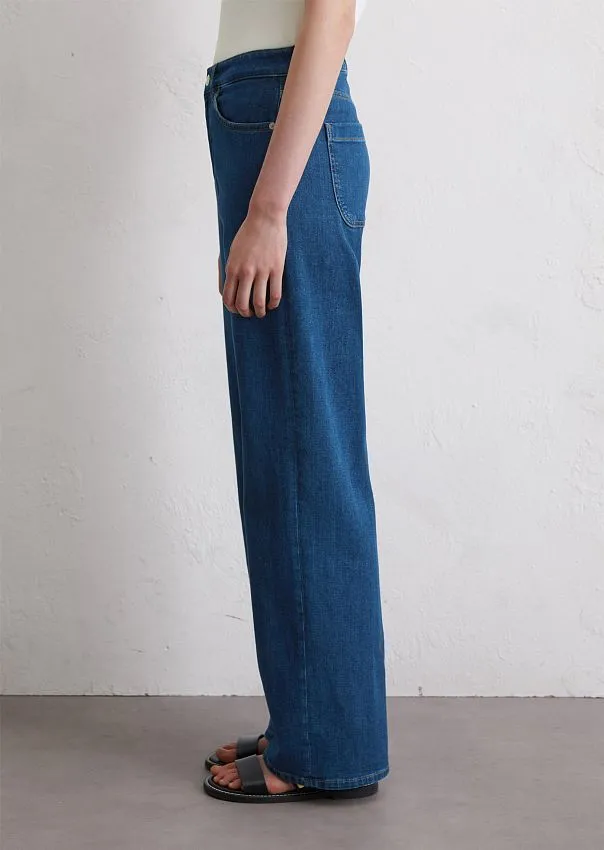 Широкие джинсы из смесового хлопка Marc o'Polo - фото 5