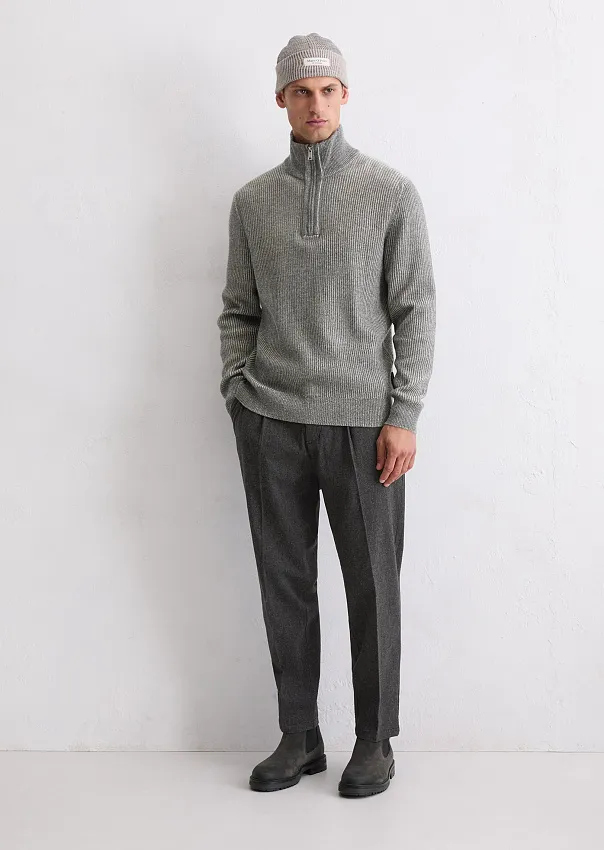 Джемпер из смеси хлопка и натуральной шерсти с воротником-стойкой Marc o'Polo - фото 3