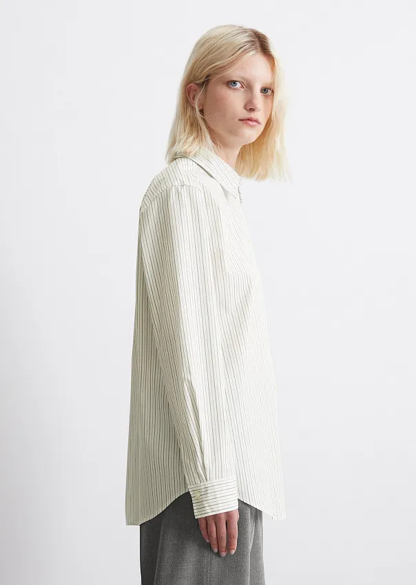 Рубашка из эластичного поплина