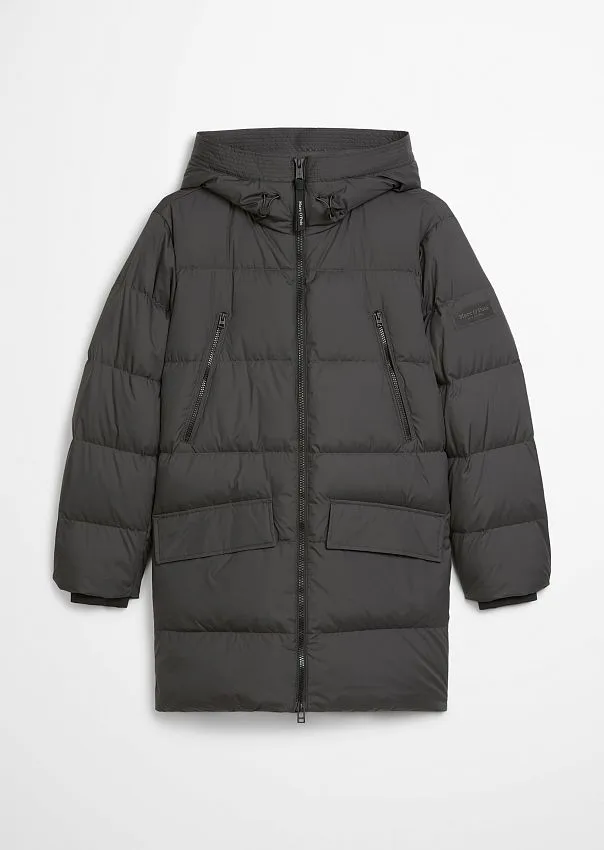 Стеганый пуховик с фиксированным капюшоном Marc o'Polo - фото 6