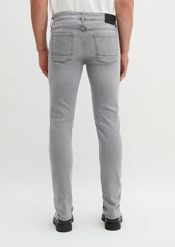 Джинсы зауженные из смесового хлопка