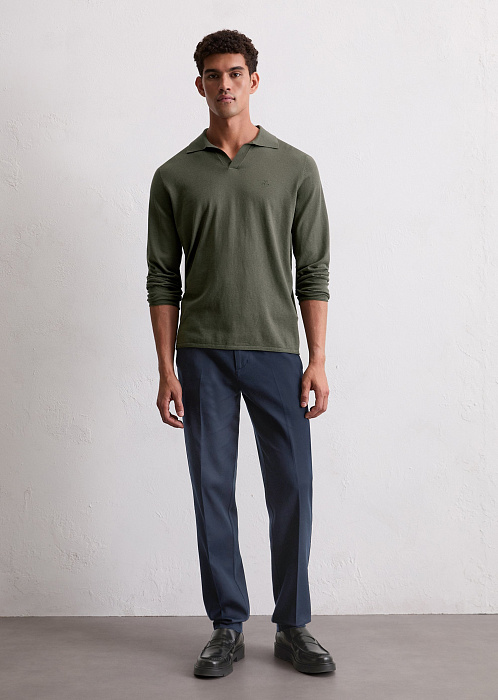 Поло с длинными рукавами