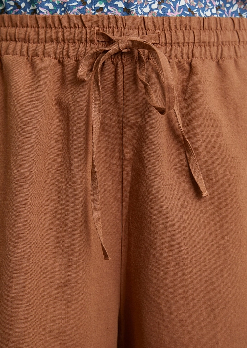 Брюки широкие изо льна и органического хлопка