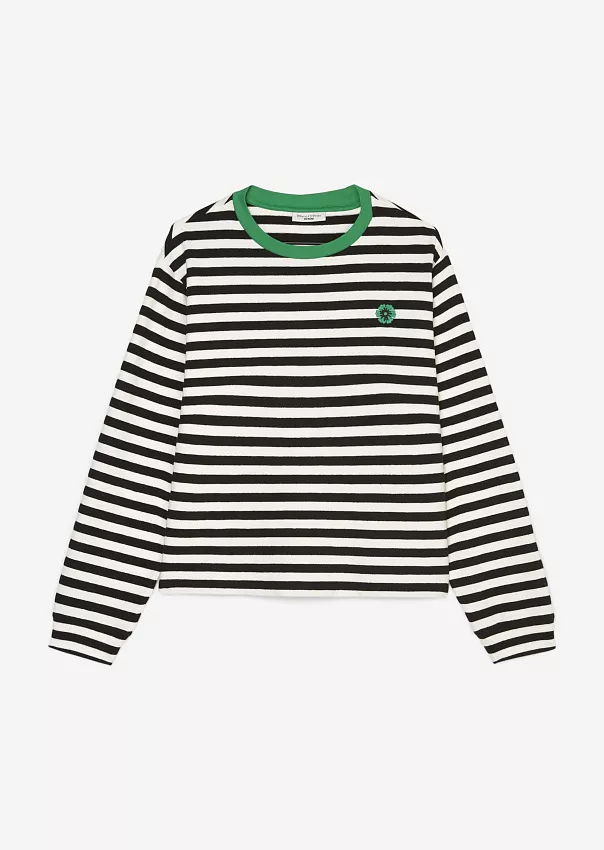 Лонгслив в полоску из текстурированного джерси Marc o'Polo - фото 6