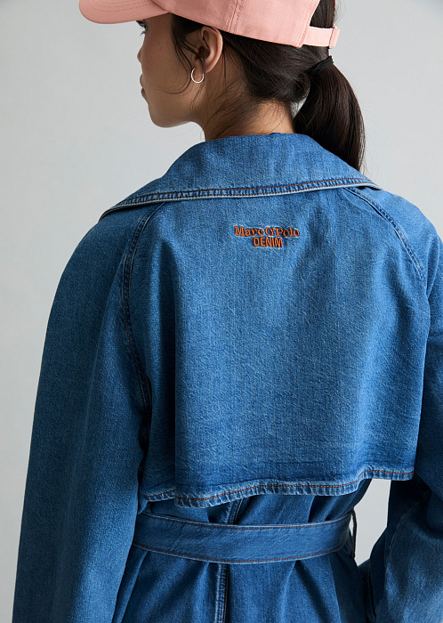 Тренч джинсовый из волокон листьев ананаса