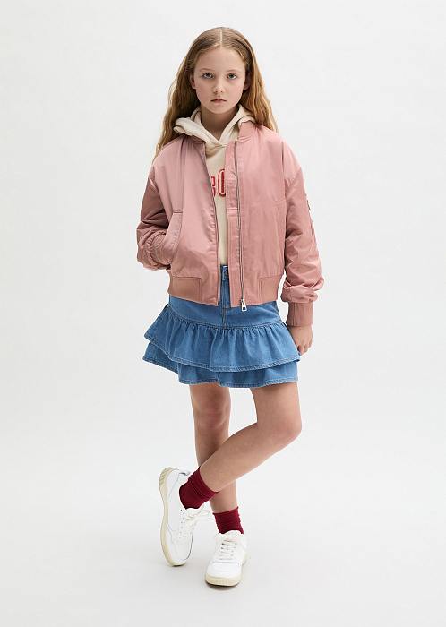 Бомбер из переработанного полиэстера