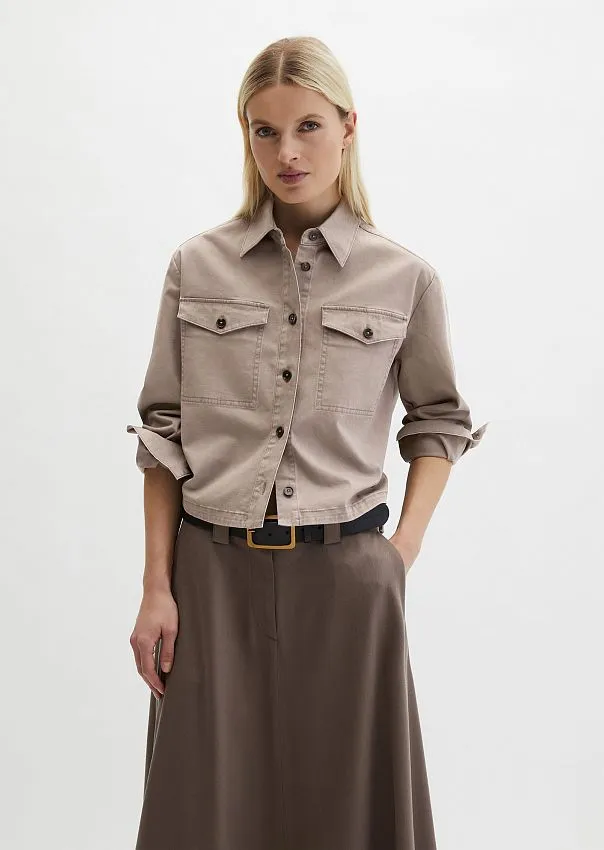 Рубашка верхняя из хлопкового твила
