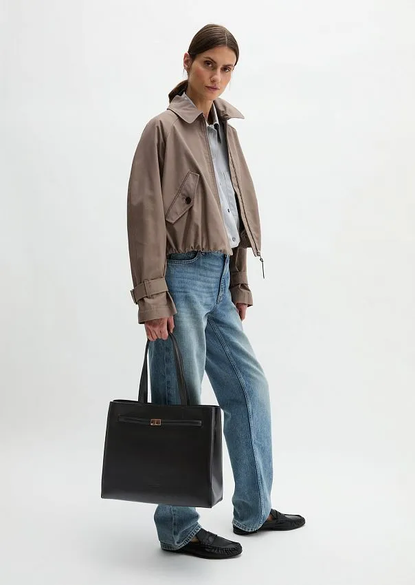 Сумка-тоут из кожи наппа
