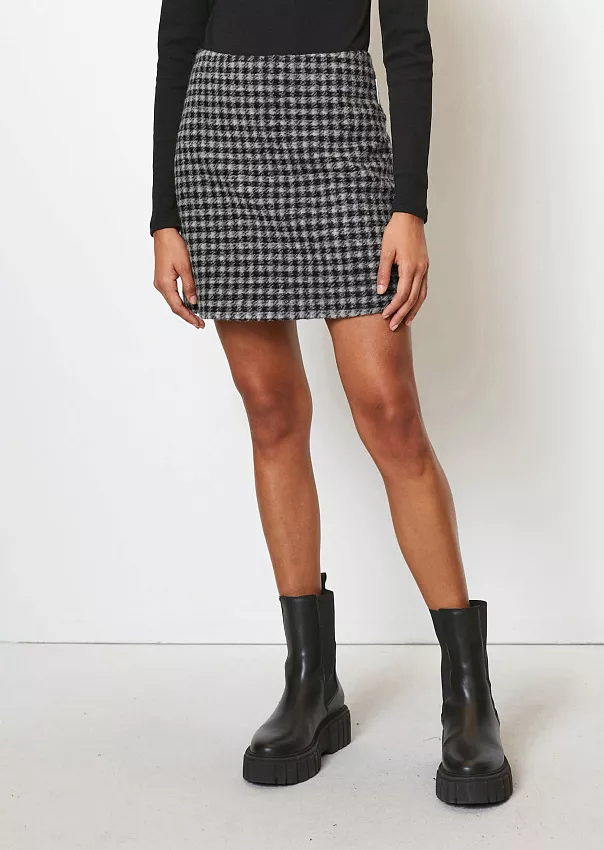 Мини-юбка из смесовой шерсти Marc o'Polo - фото 3