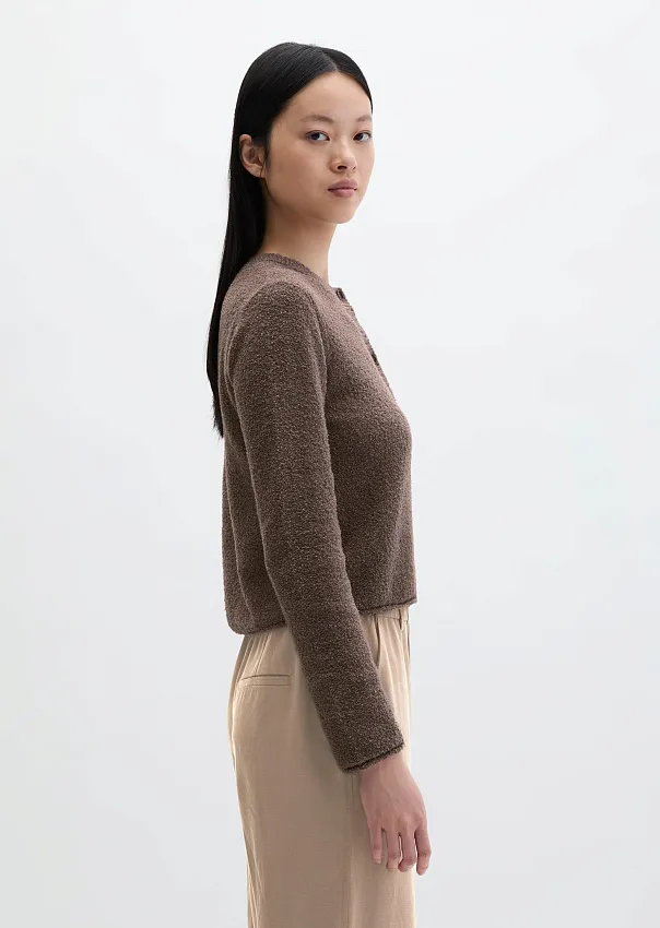 Кардиган из буклированной пряжи