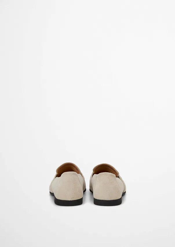 Лоферы из натуральной замши