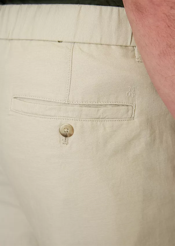 Зауженные брюки чиносы OSBY из смеси хлопка и льна Marc o'Polo - фото 4