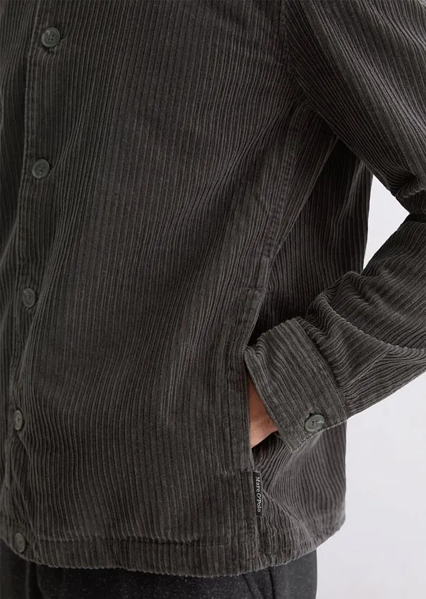 Вельветовая верхняя рубашка с широкой ребристой текстурой Marc o'Polo - фото 4