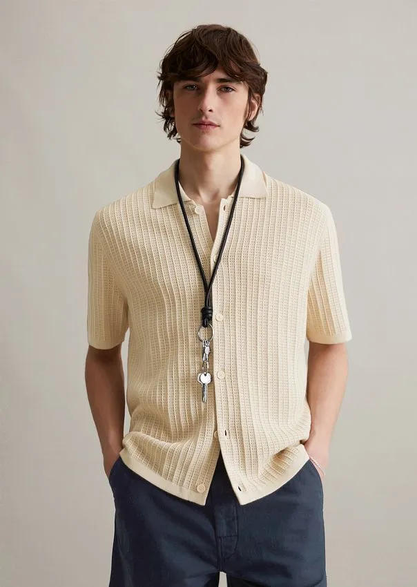 Рубашка трикотажная из органического хлопка Marc o'Polo - фото 1