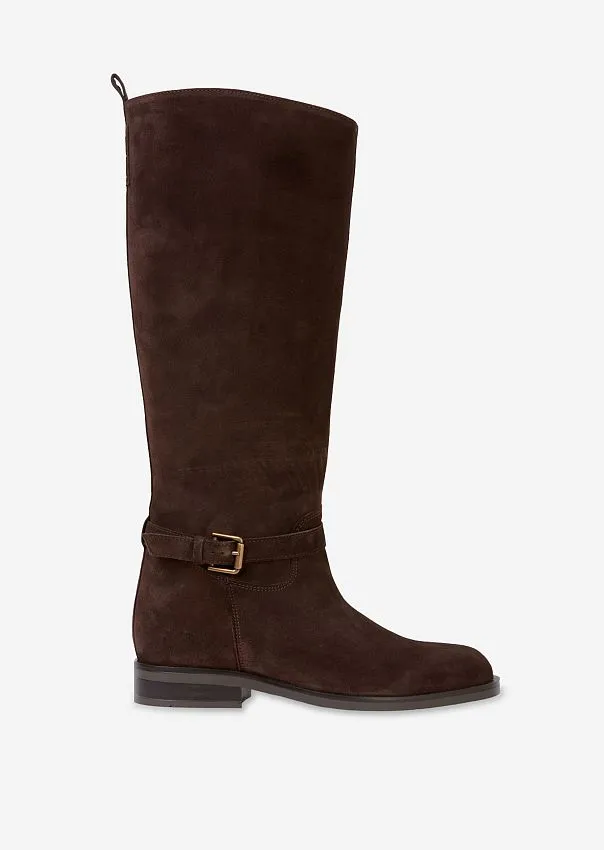 Сапоги из натуральной замши Marc o'Polo - фото 1