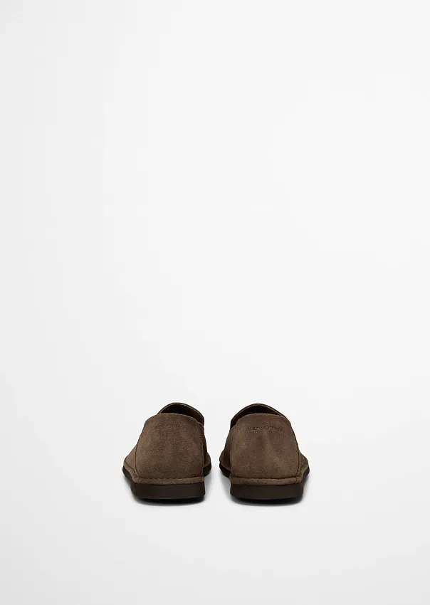 Лоферы из натуральной замши