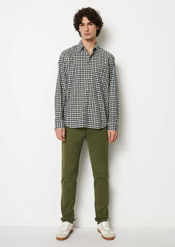 Рубашка в клетку из органического хлопка Marc o'Polo - фото 3