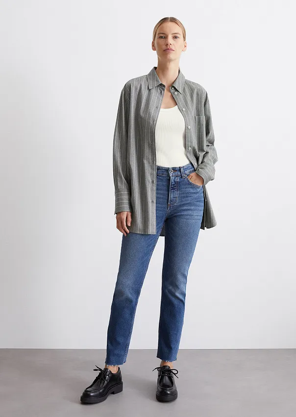 Фланелевая рубашка из органического хлопка