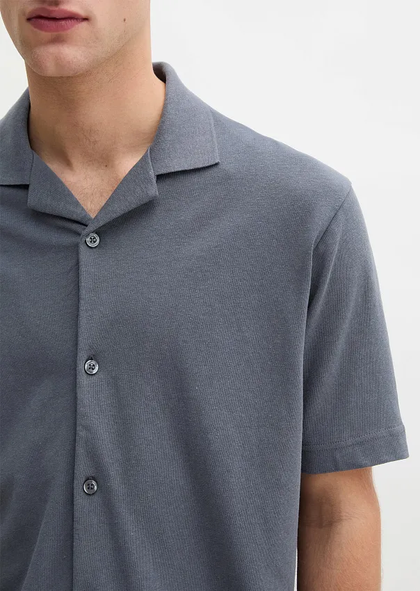 Поло из хлопка и льна
