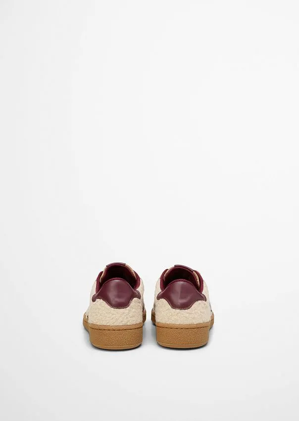 Кроссовки из кожи с плюшевыми вставками Marc o'Polo - фото 3