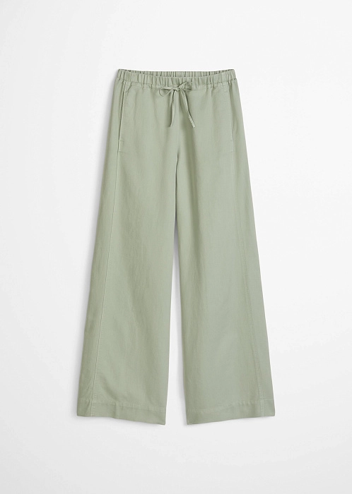 Брюки из хлопка, лиоцелла и льна
