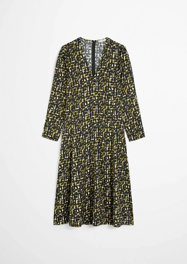 Платье с принтом из струящейся сатиновой вискозы Marc o'Polo - фото 6