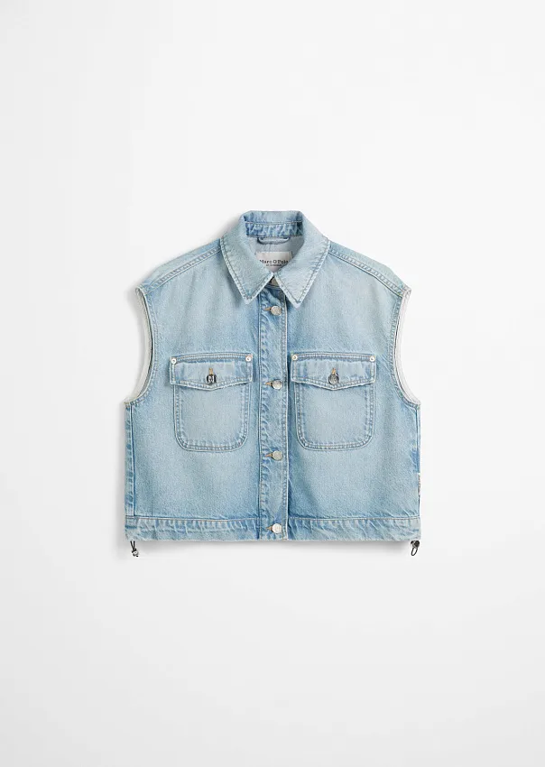 Джинсовый жилет из лиоцелла и органического хлопка Marc o'Polo - фото 6