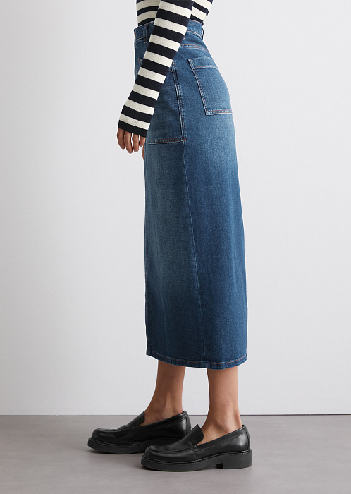 Юбка джинсовая из смесового хлопка