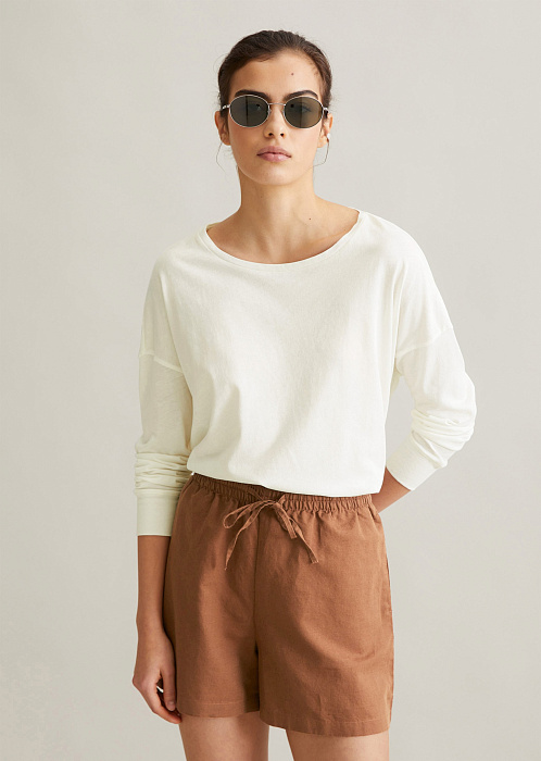 Лонгслив из органического хлопка