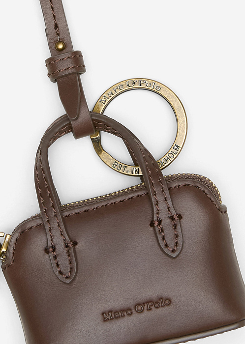 Брелок-ключница из натуральной кожи