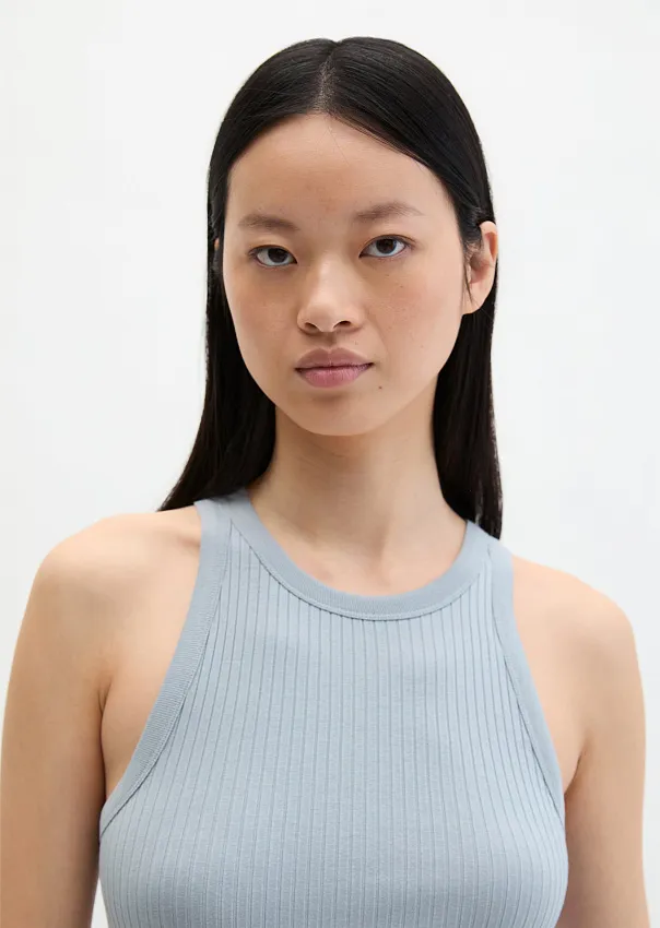 Топ в рубчик из модала